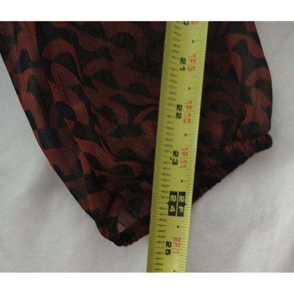 A New Day Womens Brown & Black Long Sleeve Ruched Dress XXL. NWT - Picture 6 of 7